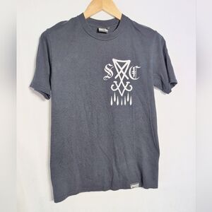 Stay Cold Lucifer Sigil Goat Head Sz M Men's Black T-Shirt